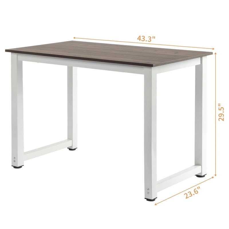 Schreibtisch aus Holz, 43.3 x 23.6 x 29.6 in