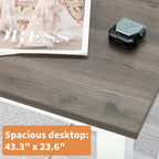 Schreibtisch aus Holz, 43.3 x 23.6 x 29.6 in