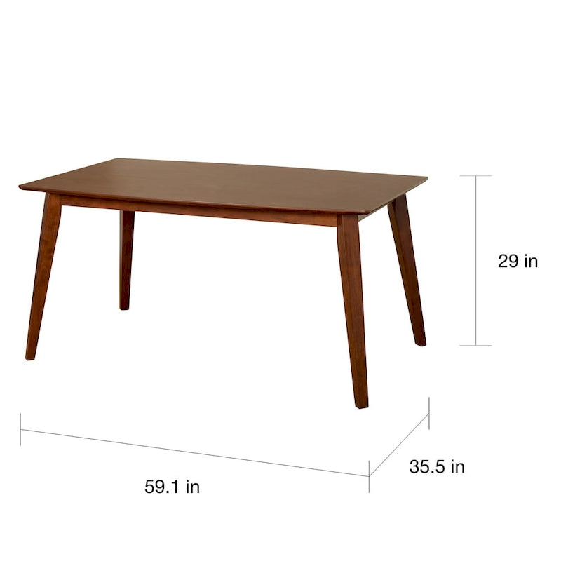 Mid-Century-Esstisch mit Walnuss-Finish
