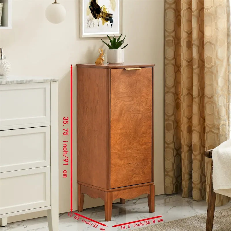 Mobile contenitore freestanding per bagno con un'anta