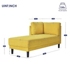 Chaise longue imbottita con struttura in legno massello