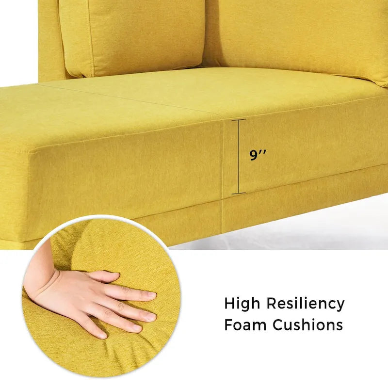 Chaise longue imbottita con struttura in legno massello