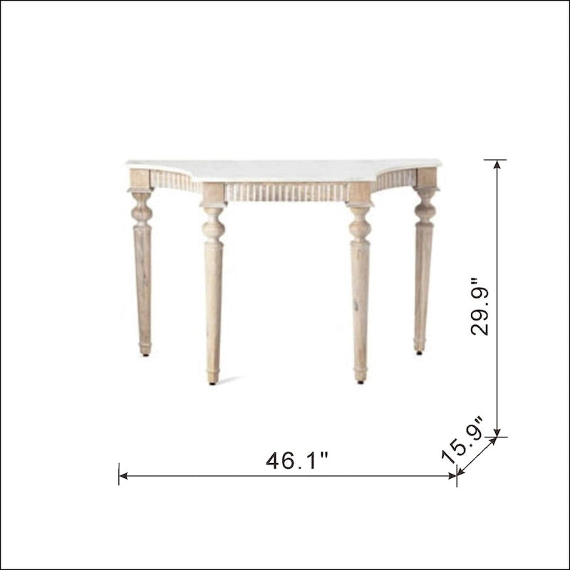 Sidetable met marmeren blad