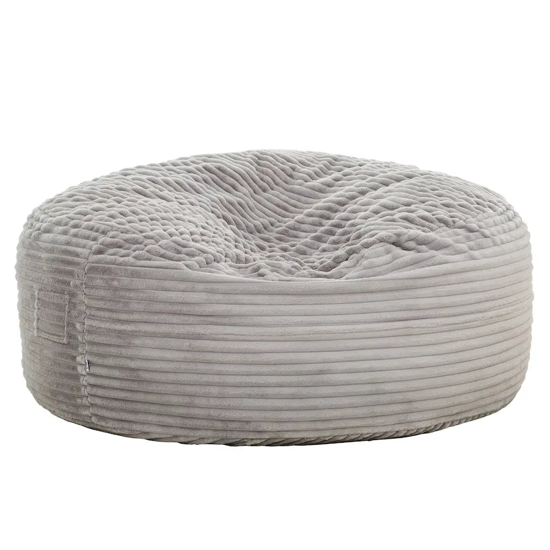 Pufe espreguiçadeira de espuma com pelo sintético, 6 ft