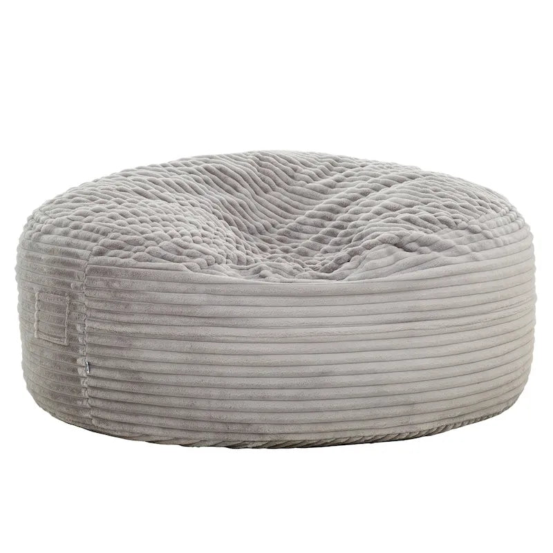 Pufe espreguiçadeira de espuma com pelo sintético, 6 ft