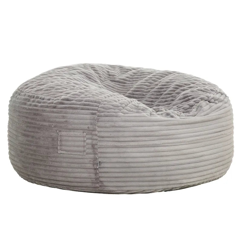 Pufe espreguiçadeira de espuma com pelo sintético, 6 ft
