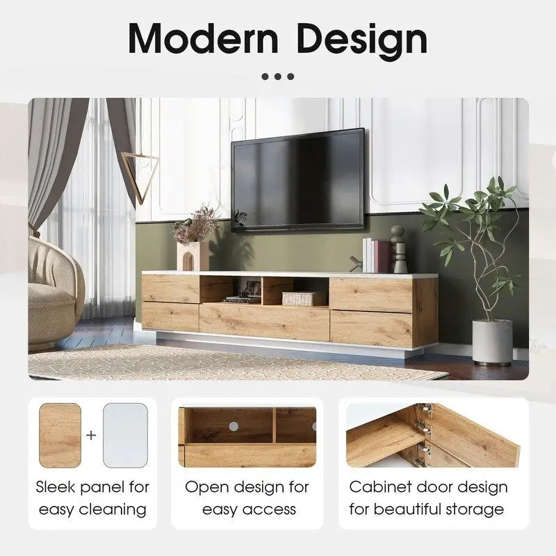 TV-Schrank mit Stauraum für Fernseher bis zu 80 Zoll