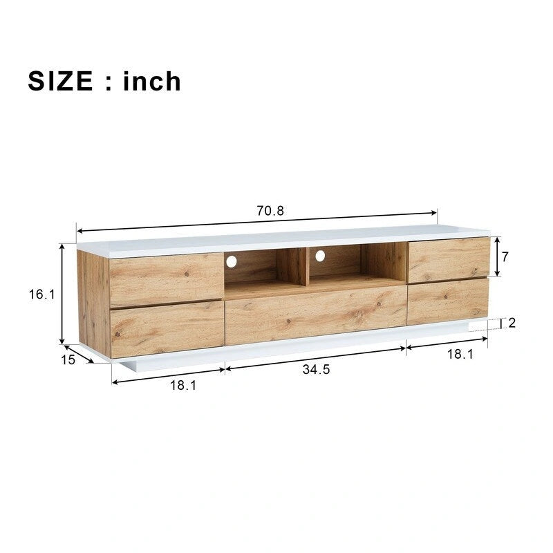 TV-Schrank mit Stauraum für Fernseher bis zu 80 Zoll