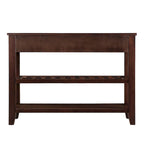 Console Table with 2 Storage Drawers and 2 Open Shelves