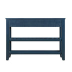 Console Table with 2 Storage Drawers and 2 Open Shelves