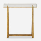 Uttermost Midas Thick Crystal Accent Table - 24H x 24W x 8.625D